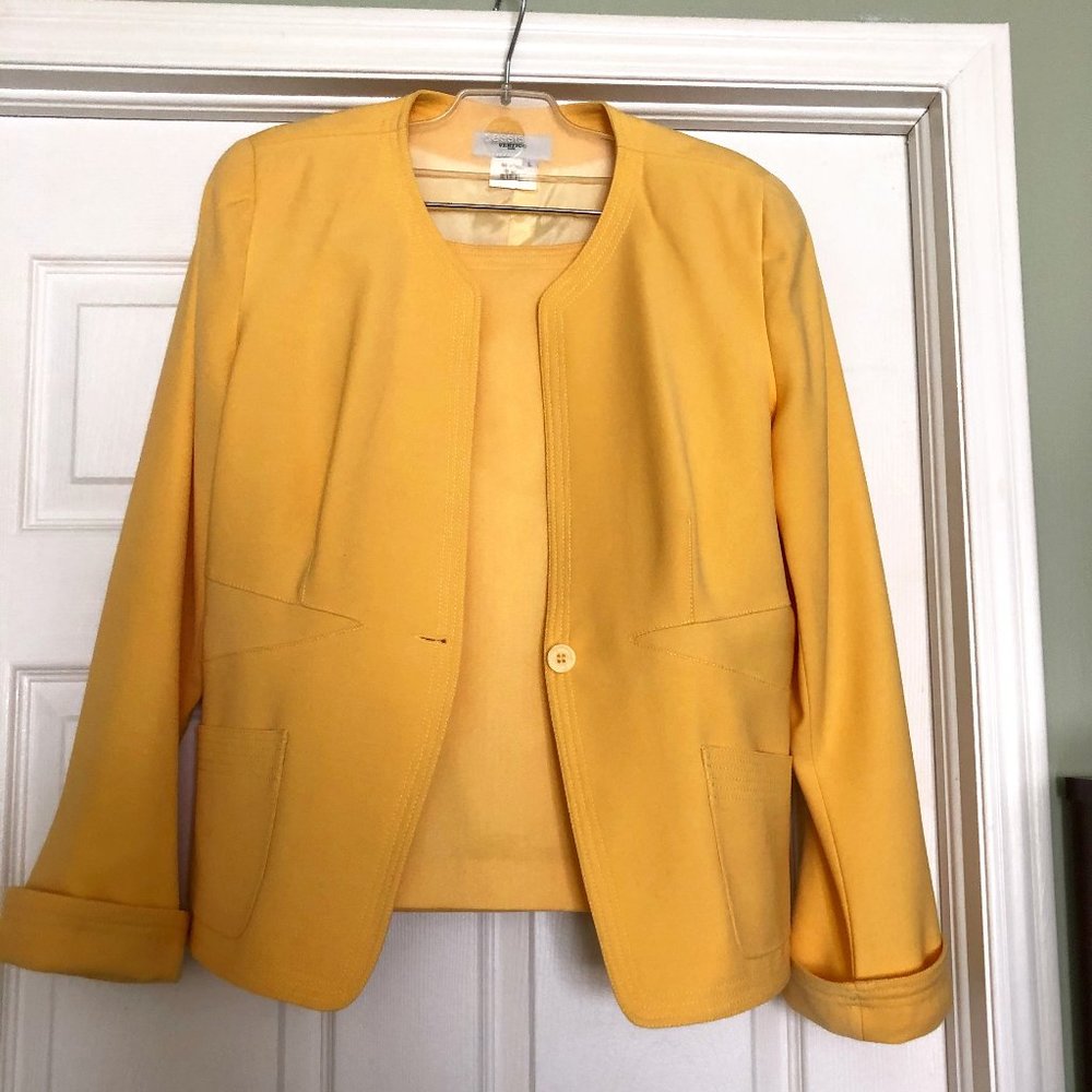 Two piece suit.